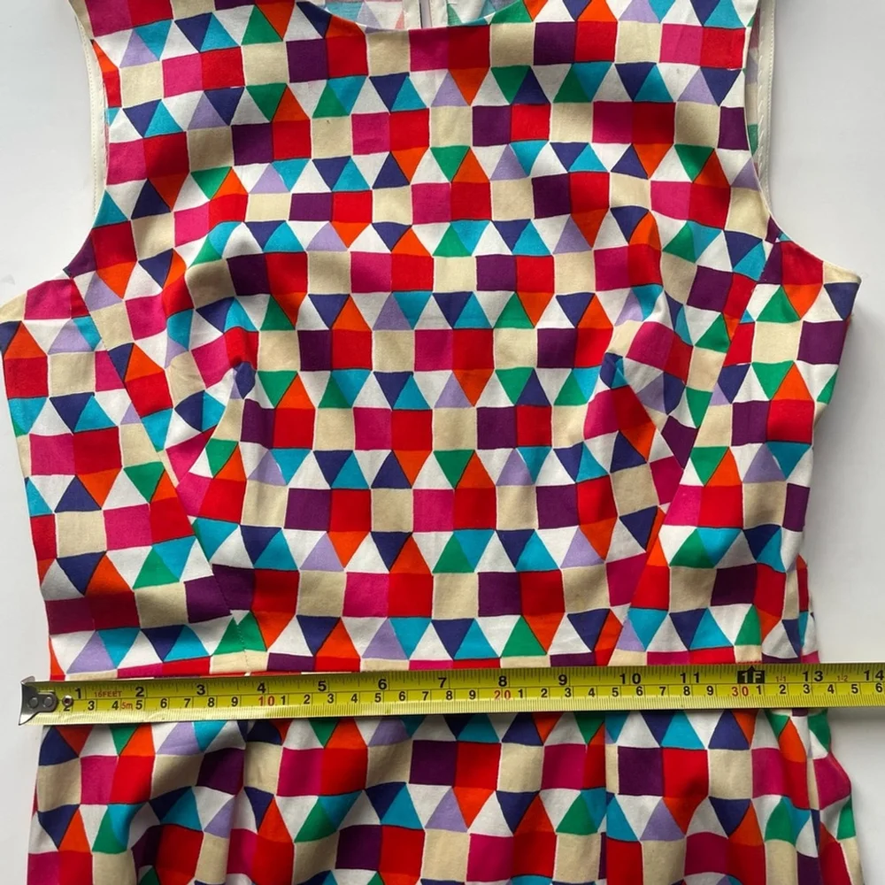 Kate Spade Geometric Print Cotton Shift Dress | Multicolor . Small